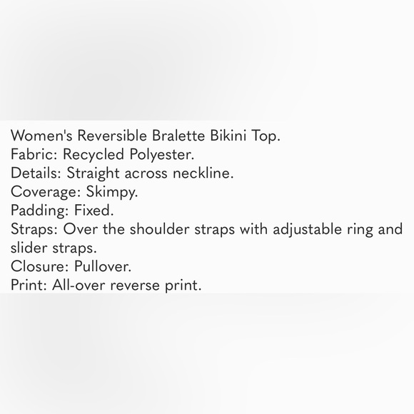 NWT Billabong Postcards From Paradise Reversible bralette bikini top - L - Picture 10 of 11